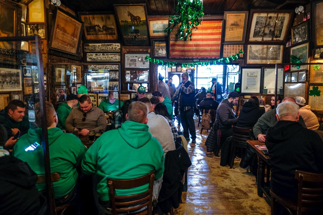 McSorley's Old Ale House on St. Pat's Day 2021